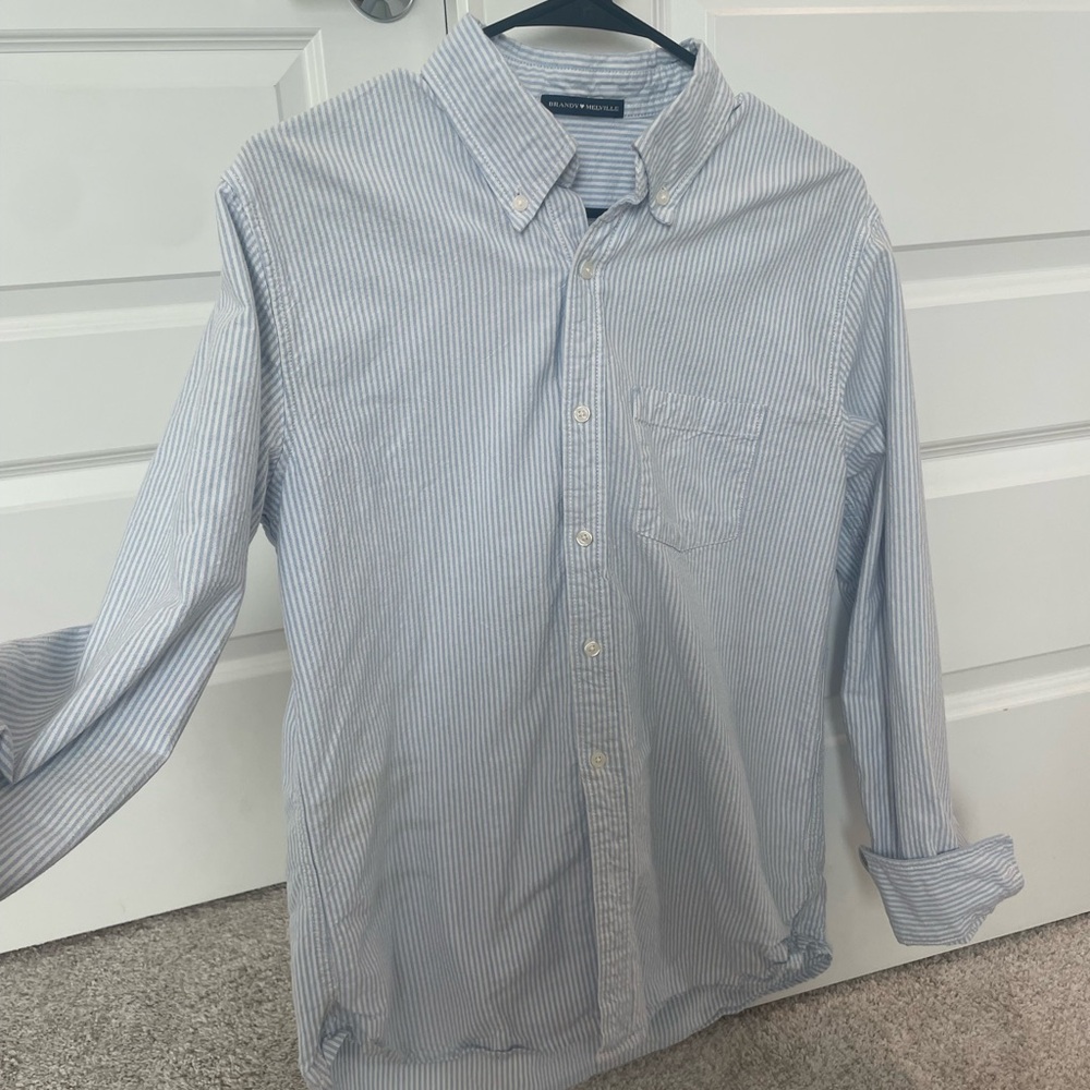 Brandy Melville Striped Button Down Shirt
